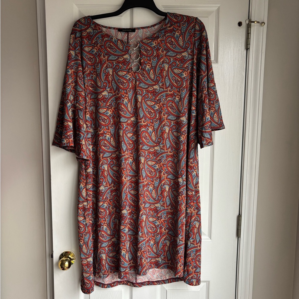 Paisley Long Sleeve Dress